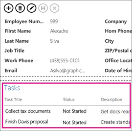 New controls for working with related data