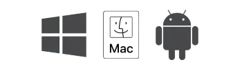 Windows, macOS and Android